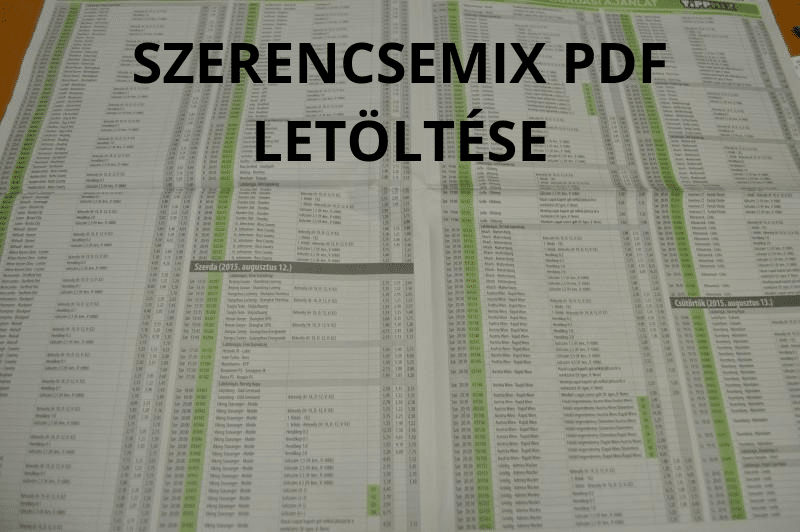 tippmix újság teljes ajánlata - azaz a szerencsemix letöltése