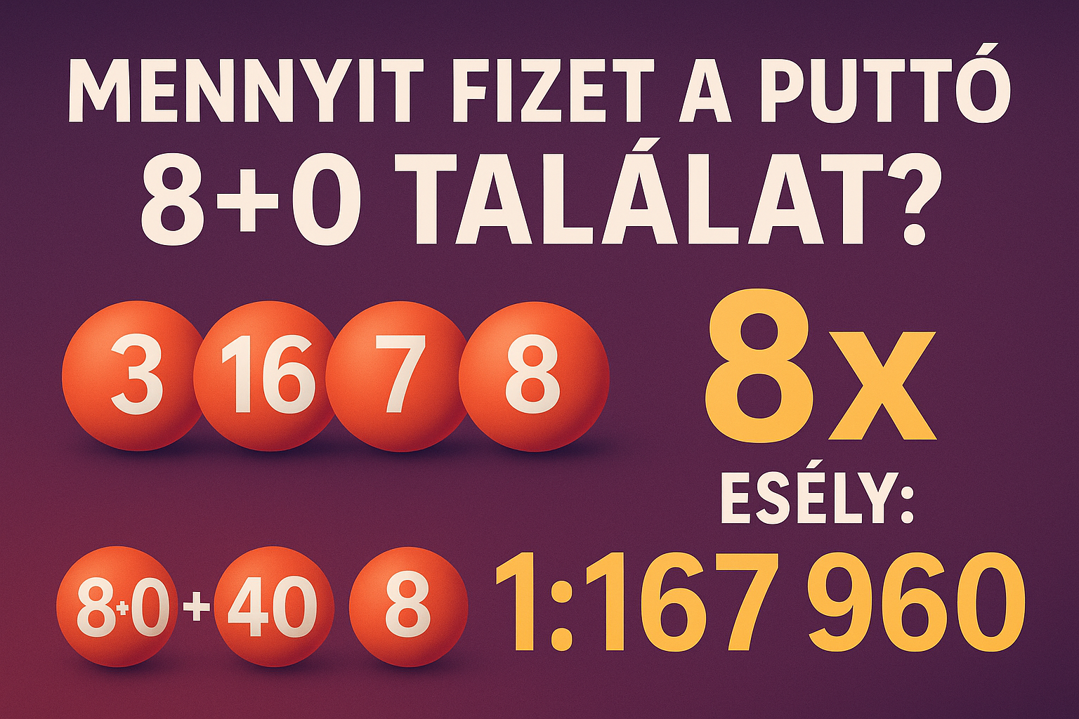 puttó 8+0 mennyit fizet