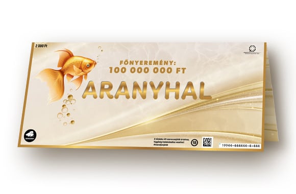 aranyhal sorsjegy betűk értéke, ár, nyeremények, vélemények