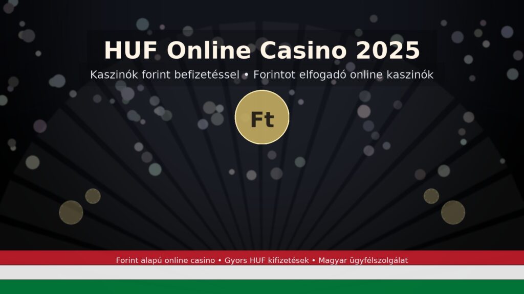 HUF Online Casino oldalak: Kaszinók forint befizetéssel, azaz Forintot elfogadó online kaszinók