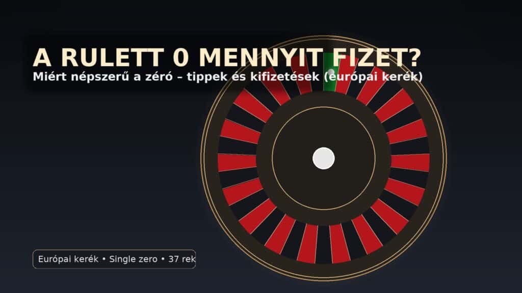 A Rulett 0 mennyit fizet? Miért olyan népszerű a játékosok körében?