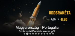 Tippmixpro Oddsrakéta: Szoboszlai gólt szerez Portugália ellen