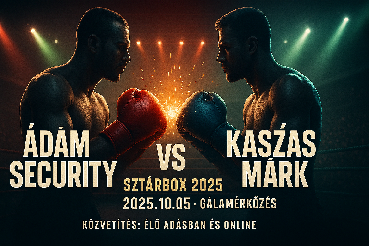 ádám security vs kaszás márk közvetítés a sztárbox gálamérkőzésén online és tv
