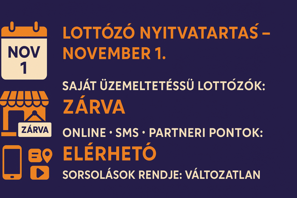 lottózó nyitvatartás november 1 hol van nyitva lottózó ma