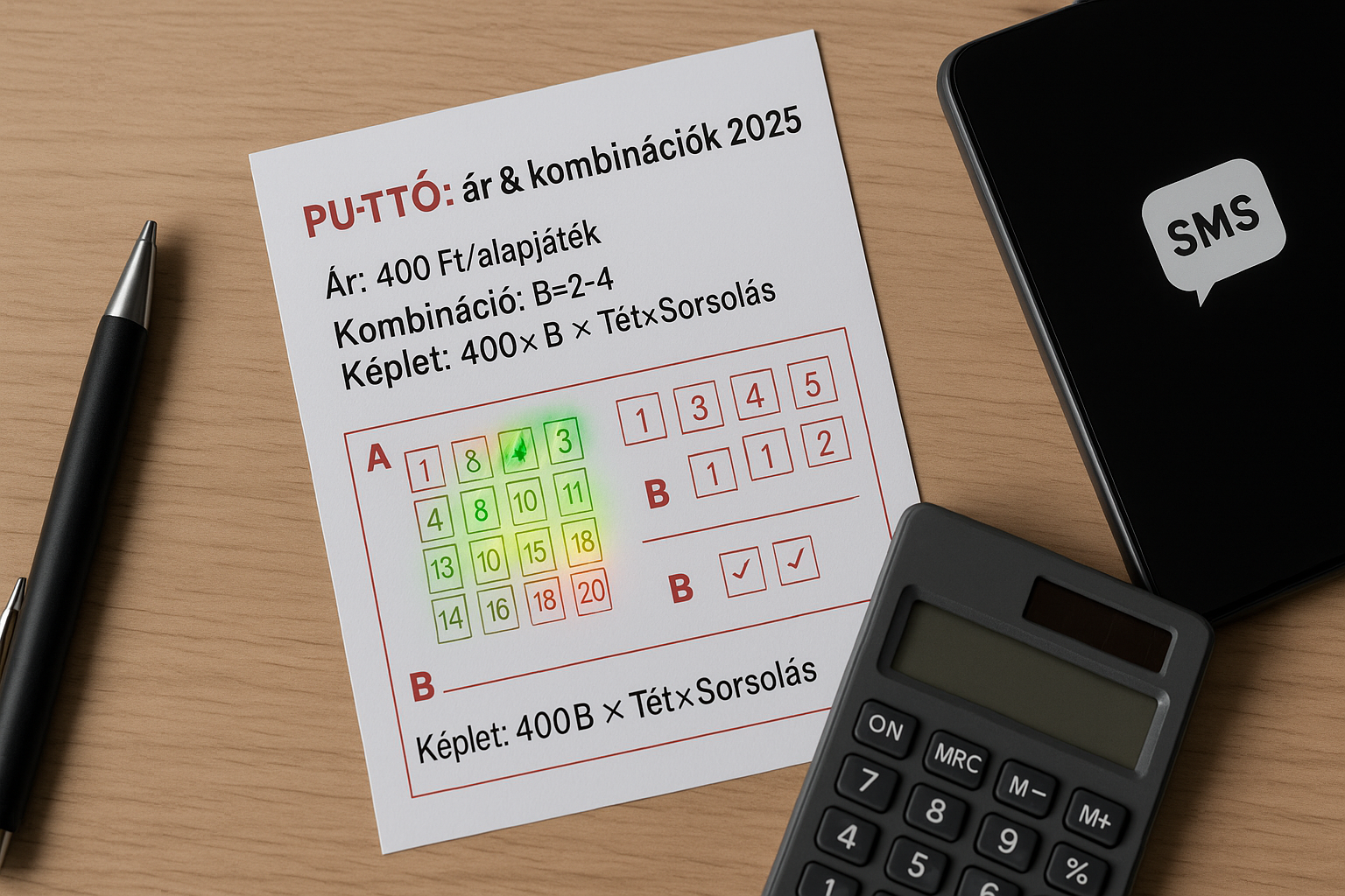 puttó ára és kombinációk 2025