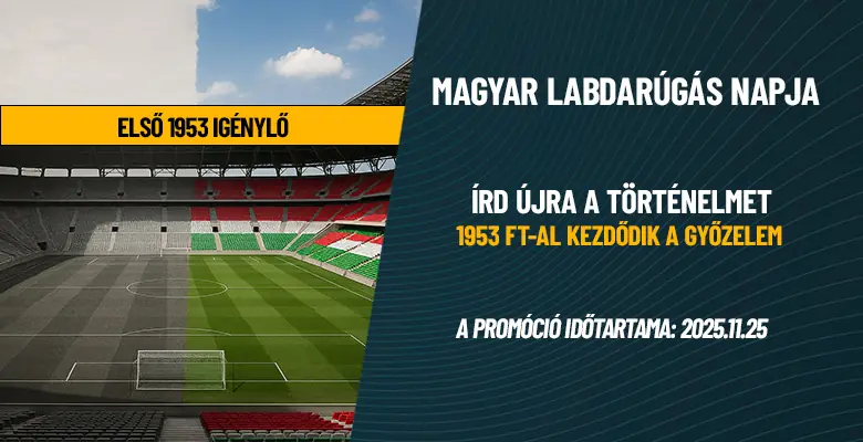 Befizetés nélkül 1953 Ft ingyenes fogadás vár, 1953db Tippmixpro bónusz kód ingyen