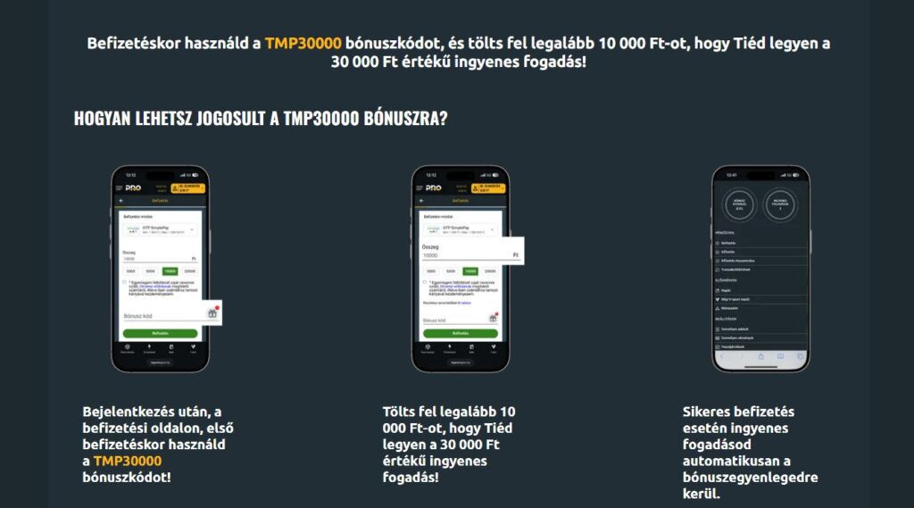 tippmixpro 30 000 ft ingyenes fogadás