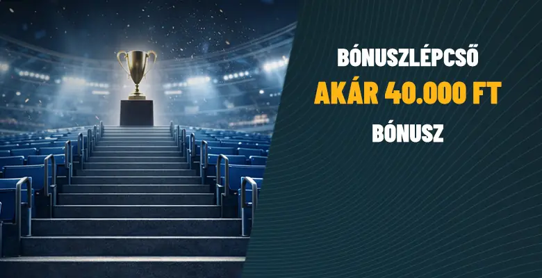 TippmixPro bónuszlépcső grafikus ábrázolása